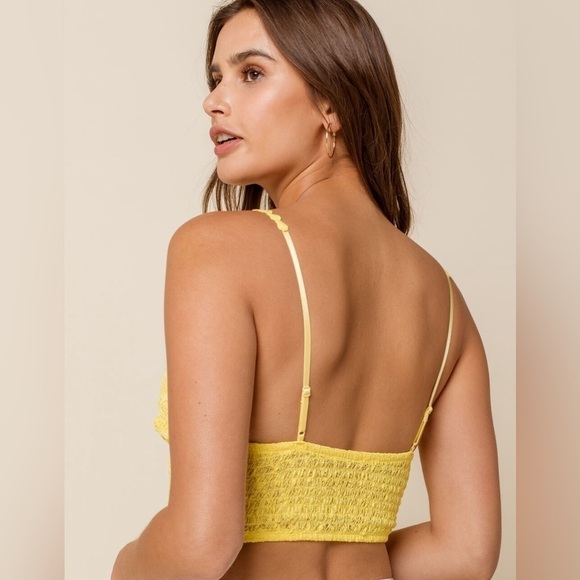 Women’s Free People Sunrise To Sunset Lace Bralette Top Medium - Picture 3 of 11